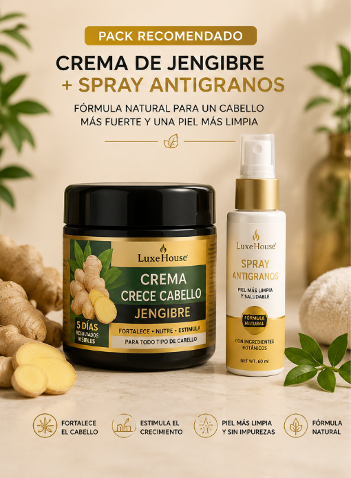 Crema de Jengibre + Spray Antigranos